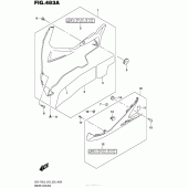 Схема вузла: Нижній обтічник для Suzuki GSX-R750