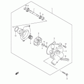 Схема вузла: Водяний насос Suzuki GSX-R1000