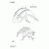 Схема вузла: Заднє крило (Model k9) для Suzuki VL800 Intruder C800/Boulevard C50