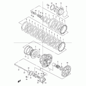 Схема узла: Сцепление для Suzuki GSX1200