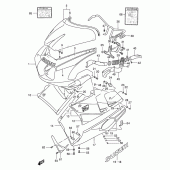 Схема вузла: Облицювальні елементи (Model l d26) для Suzuki GSX-R400