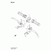 Схема узла: Ручки руля для Suzuki GSX1400