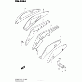 Схема вузла: Задній кронштейн (Vzr1800L7 E28) для Suzuki VZR1800 Boulevard M109R BOSS