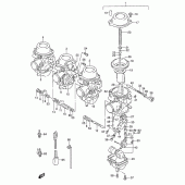 Схема вузла: Карбюратор (Model s/v e18) для Suzuki RF600