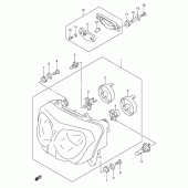 Схема узла: Фара для Suzuki GSX750 Katana