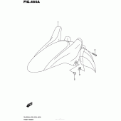 Схема узла: Переднее крыло для Suzuki DL650 V-Strom