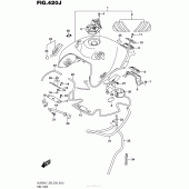 Схема узла: Топливный бак (Dl650Xal7 E33) для Suzuki DL650 V-Strom