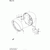Схема вузла: Кожух фари (Vl1500L4 E28) для Suzuki VL1500 Boulevard C90 BOSS