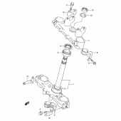 Схема вузла: Рульова траверса (E28) для Suzuki DR-Z250