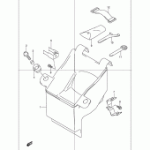 Схема вузла: Бардачок & Інструмент для Suzuki GSF1200 Bandit