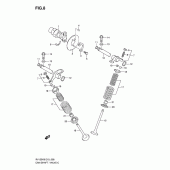 Схема узла: Распредвал & Клапан для Suzuki RV125