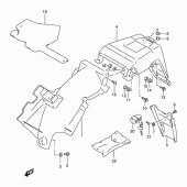 Схема вузла: Заднє крило для Suzuki DR125
