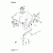 Схема узла: Топливный бак (Model k7) для Suzuki GSR600