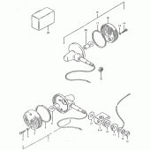 Схема узла: Поворотники (E26) для Suzuki TS125