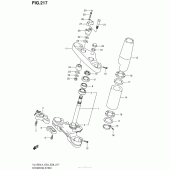 Схема узла: Steering Stem (Vl1500L4 E28) для Suzuki VL1500 Boulevard C90