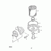 Схема узла: Масляный насос для Suzuki DR400