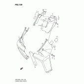 Схема узла: Верхняя накладка рамы (Vzr1800l1 e51) для Suzuki VZR1800 Intruder M1800R/ Boulevard M109R
