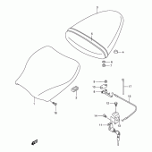 Схема узла: Сиденье для Suzuki TL1000