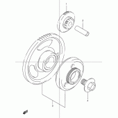 Схема узла: Привод стартера для Suzuki GSX1200