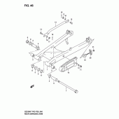 Схема узла: Задний рычаг подвески для Suzuki GZ250 Marauder