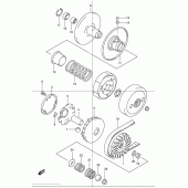 Схема вузла: Трансмісія (1)(model x) для Suzuki UC150 Epicuro