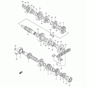 Схема вузла: Трансмісія для Suzuki RM250