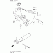 Схема вузла: Паливний бак (Dr-Z400Sml5 E33) для Suzuki DR-Z400 DR-Z400SM