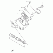 Схема вузла: Передній гальмівний циліндр (Model p/r) для Suzuki GSX-R1100