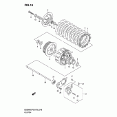 Схема узла: Сцепление для Suzuki GS500