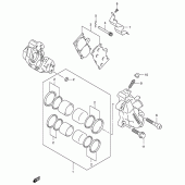 Схема узла: Передний тормозной суппорт для Suzuki GSX-R750