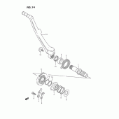 Схема узла: Кикстартер для Suzuki RMX250