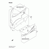 Схема вузла: Нижній обтічник для Suzuki GSX-R750