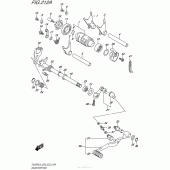 Схема узла: Копирный вал & Вилки & Вал переключения для Suzuki DL650 V-Strom