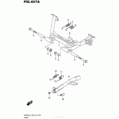 Схема вузла: Підставка для Suzuki AN400 Burgman (EU analogue of SkyWave)