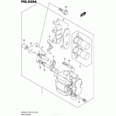 Схема узла: Передний тормозной суппорт для Suzuki UH200 Burgman