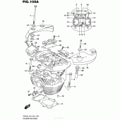 Схема вузла: Головка циліндра (Задня) для Suzuki VZ800 Boulevard M50