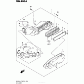 Схема узла: Воздушный фильтр для Suzuki UH200 Burgman
