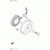 Схема вузла: Статор & Ротор для Suzuki AN650 Burgman (EU analogue of SkyWave)
