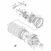 Схема вузла: Зчеплення для Suzuki LS650 Savage