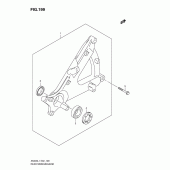 Схема вузла: Задній важіль підвіски для Suzuki AN400 Burgman (EU analogue of SkyWave)
