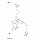 Схема вузла: Передній гальмівний шланг (Gsf1250l0) для Suzuki GSF1250 Bandit