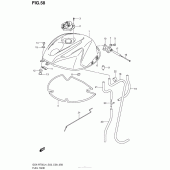 Схема узла: Топливный бак (Gsx-R750L4 E28) для Suzuki GSX-R750