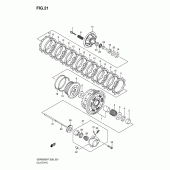 Схема вузла: Зчеплення для Suzuki GSF650 Bandit S
