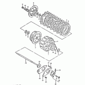 Схема узла: Сцепление для Suzuki GSX400