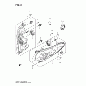 Схема вузла: Фара для Suzuki AN400 Burgman (EU analogue of SkyWave)