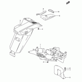 Схема вузла: Заднє крило (Model k3) для Suzuki SV650