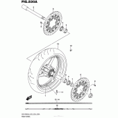 Схема узла: Переднее колесо для Suzuki GSX-R600