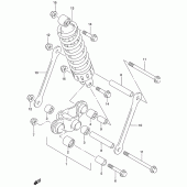 Схема вузла: Важіль прогресії для Suzuki GS500