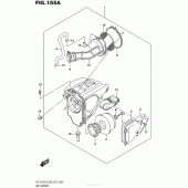 Схема вузла: Повітряний фільтр для Suzuki DR-Z125 DR-Z125L