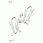 Схема вузла: Ланцюг ГРМ & Натягувач & Заспокоювач Suzuki VL800 Boulevard C50T
